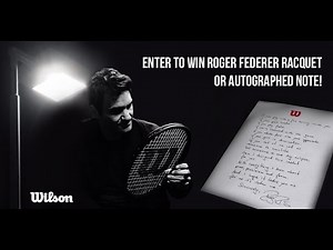 Win Roger Federer Tennis Gear or Autographed Note | Tennis Express