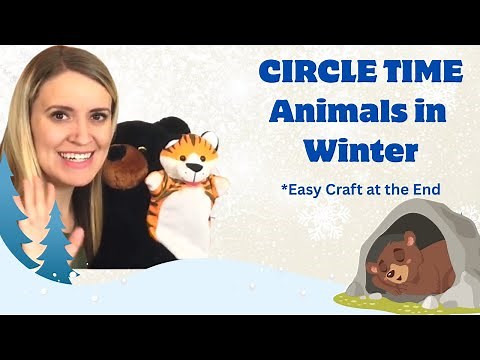 ❄️Preschool Circle Time | Animals in Winter | toddlers, preschool & kindergarten learning + craft