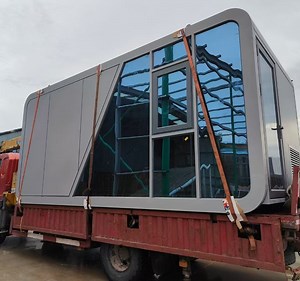 [Hot Item] Mobile Home on Tiny House Custom Apple Cabin Shell Container House