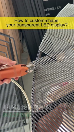 How to custom-shape your transparent LED display?