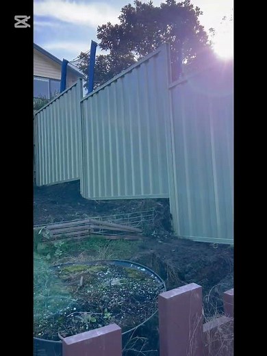 Colorbond fencing step and gate with lock double side