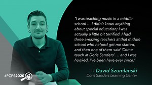 As part of the 20/20: Focused on Excellence campaign we're traveling throughout the district to spotlight our employees and the work they do for PCPS. We were inspired by our meeting with David Szumlanski, and the story of how he became a behavior interventionist at Doris A. Sanders Learning Center. #LovePolkSchools #PCPS2020 | Polk County Public Schools