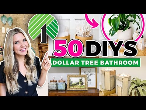 50 Bathroom DIYs with $1 items from Dollar Tree