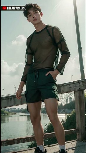 MESH MEN'S FASHION [AI Art Lookbook] #aiart #ailookbook #aimodel