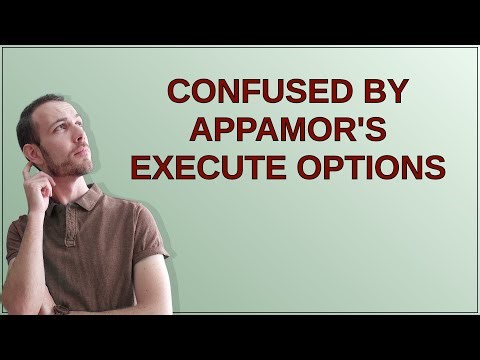 confused by appamor's execute options