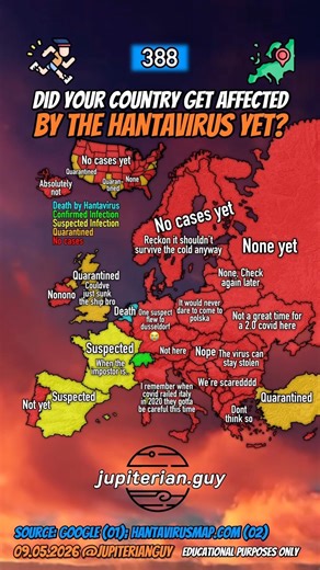 Did your country report a case of the Hantavirus?🦠 #shorts #geography #maps #map