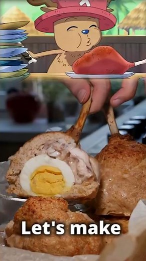 Luffy's meat on the bone from One Piece! 🍖#onepiece #luffy