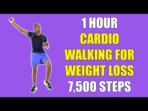 1 Hour Cardio Walking for Weight Loss 🔥 Burn 600 Calories - Walk 7500 Steps 🔥