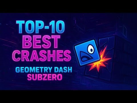 Top 10 Best Crashes! Geometry Dash! 😱💥 #geometrydash #gd #mobilegaming #epicfails