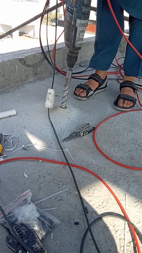 Drill machine work is underway for Solar installation | Islamabad