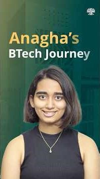 Anagha’s BTech journey | Biological Systems Engineering | BTech Class of 2026