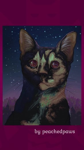 Lovely art of a particularly lovely cat! 🐈🐈‍⬛ #warriorcats #warriors #books #booktok #bookstagram #cats #erinhunterbooks #warriorcatsmerch
