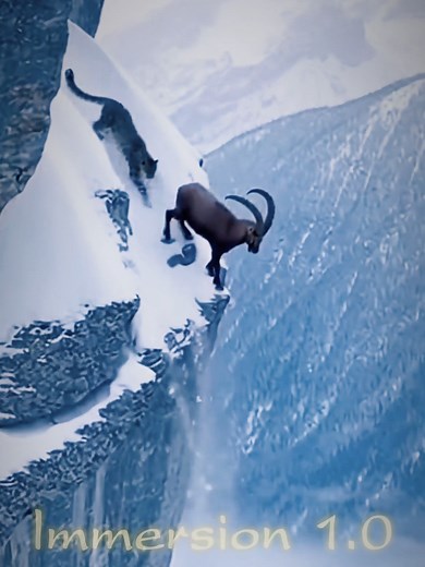 The Epic Chase: Snow Leopard vs. Ibex in the Himalayas