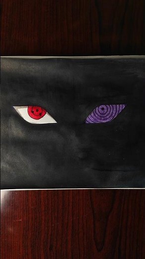 Sharingan vs Rinnegan 👁️ | Naruto shippuden #art #naruto #narutoshippuden