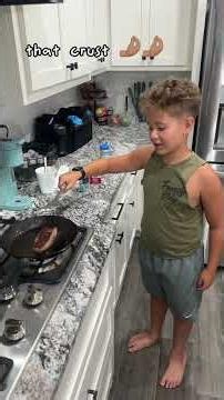 My 9-Year-Old Watched YouTube for an Hour and Tried Cooking Steak 😂