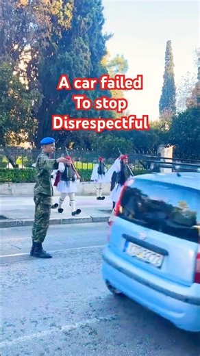 Disobedience the Greek Presidential Guard!#soldier #greece #shorts #travel #history #life #greek