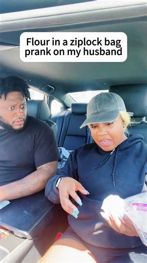 Filling flour into transparent bags as a prank #foryou #funny #funnyideas #prank