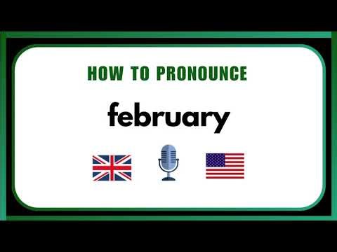 How to Pronounce February | Correct English Pronunciation