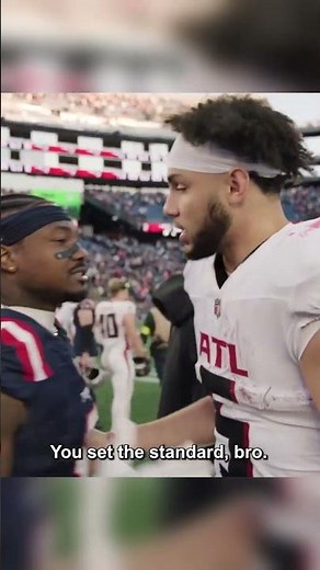 Stefon Diggs to Drake London postgame in New England: "You're a star" #nfl #highlights #atlanta