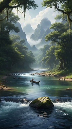 Relaxing Water Flow & Bird Sounds 🌿 | Nature Soundscape for Stress Relief & Sleep ✨