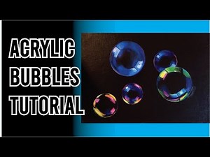 How to Paint Realistic Bubbles | using acrylic paints| instructions step by step