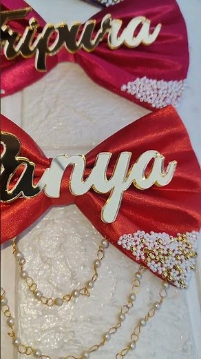 Name bow hairclips ... customisation available...