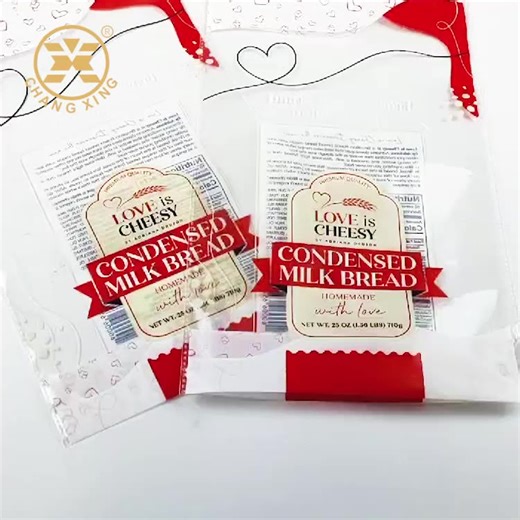 Bread Pastry Packaging Bags Tortilla Plastic Bakery Bread Pouches Cookie Pasta Bags Packaging