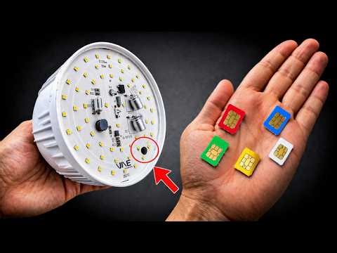 No Internet Needed! Put the SIM Card in the LED Light and Enjoy!