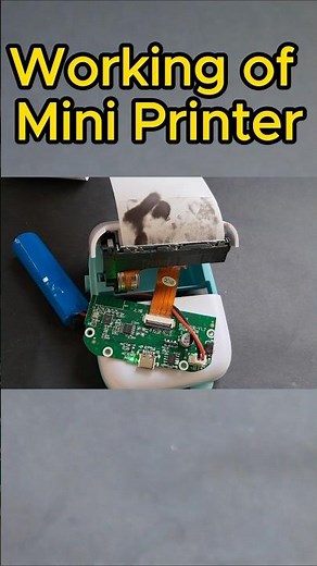 Working of thermal printer