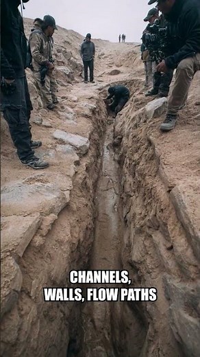 A Buried Water System Is Found Under Sand—Stone-Lined and Intact