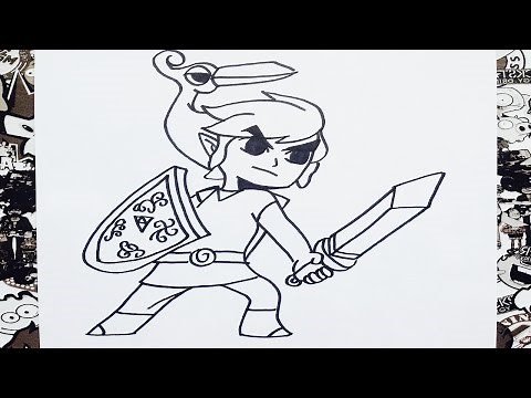 Como dibujar a zelda | how to draw zelda | como desenhar o link passo a passo