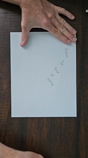 How to fold a note from the 90s