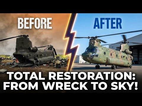 Restoring a Boeing CH-47 Chinook After a Catastrophic Accident | Heavy-Lift Helicopter Recovery
