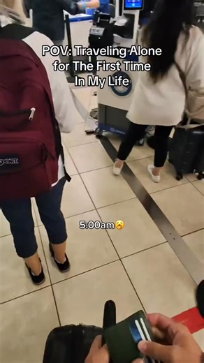 22K views · 645 reactions | First time flying alone!! #pov #lonely #flying #tsa #travel | MILOS | Facebook