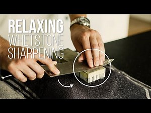ASMR Knife Sharpening on Whetstone | Relaxing Sharpening Sounds