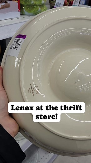 No, I did not buy this Lenox dish. I collect this pattern, but that price was not in my budget. 😔 A cool and exciting thrift find none-the-less! 🎄 #thriftstorefinds #thriftfinds #thrifting #thrift #thriftstore #valuevillage #Lenox #christmasdecor #christmasgifts #christmasgiftideas #thriftmas | Ponderosa Marketplace