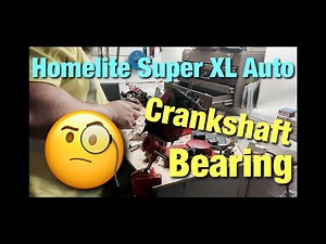 Homelite Super XL Auto Chainsaw Crankshaft Bearing Replacement! Rock Of Ages Giveaway Saw! Part 1