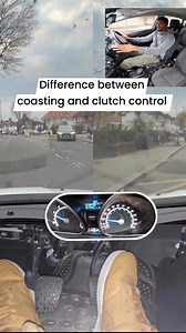 Do you know the difference between coasting and clutch control? #manualcarlessons | Driving Test tips