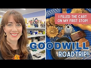 I FILLED THE CART on my First Goodwill Stop! | Vintage Thrift with Me + Haul