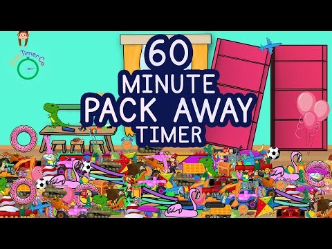 60 Minute Pack Away Timer - Kids Visual Timer