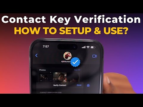 What is Contact KEY Verification on iPhone?
