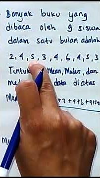 Learning Math: Finding the Mean, Mode, and Median of a Data Set #math #learningmath