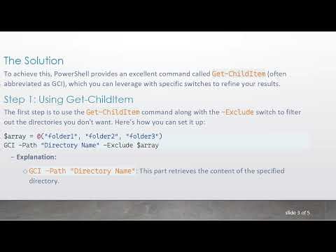 How to Generate a List of Folders Excluding Specific Names in PowerShell