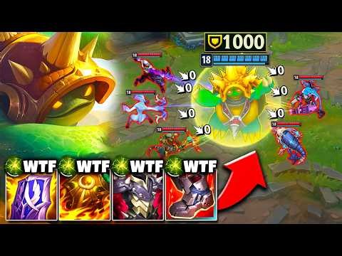 The enemies pick all AD champs, so I stacked 1000 Armor on Rammus (99.9% DMG REDUCTION)