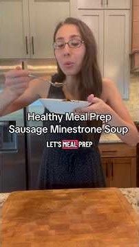Sausage Minestrone Soup (meal prep) 🍜 #dinner #mealprep