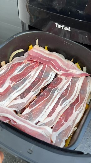 Schichtfleisch in der Tefal Easyfry zubereiten