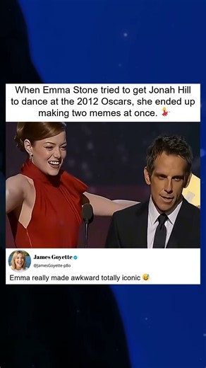 Emma Stone's Oscar Dance Moment