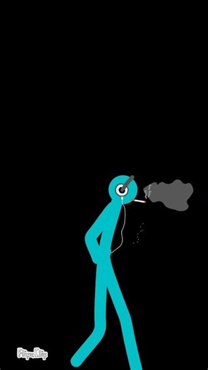 Chilling with Music 🎧🚬 | FlipaClip Stickman Animation | #shorts #flipaclip