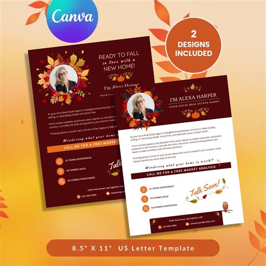 Fall Realtor Introduction Letter Real Estate Agent Introduction Flyer Agent Farming Letter Hello Neighbor Letter Realtor Marketing Mailer - Etsy