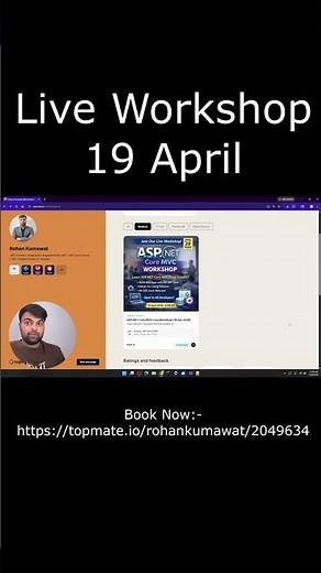 ⚡ Build Real Projects with ASP.NET Core MVC | Live Workshop Alert!